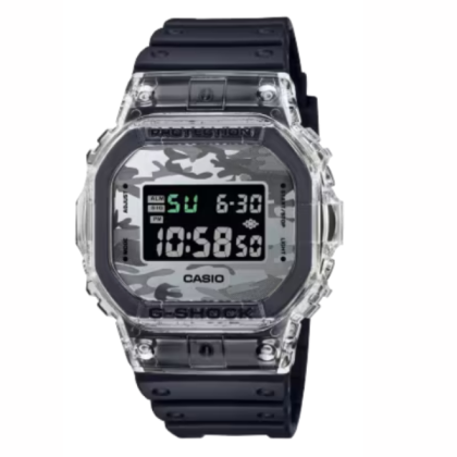 Casio G-Shock Neo Utility Series DW-5600SKC-1 Translucent Camo Resin Band Men Sports Watch